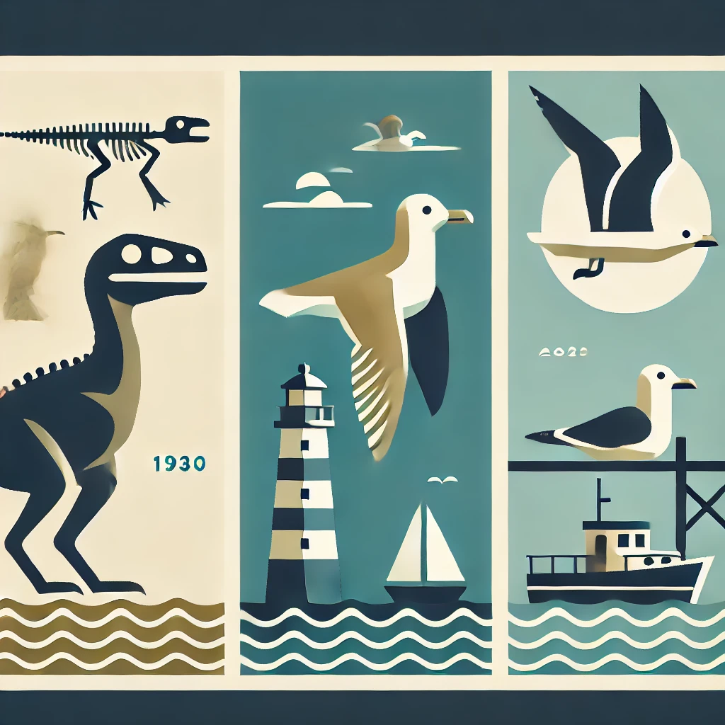 Evolution du Dinosaure à la Mouette