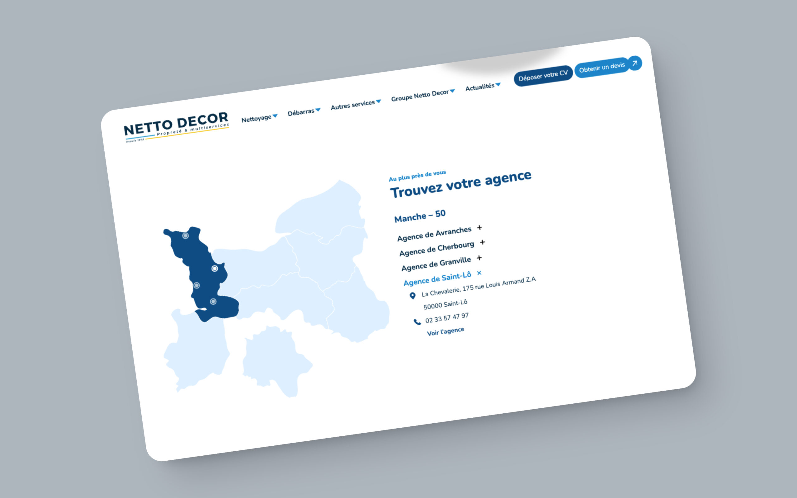 copie d'écran projet Netto Décor