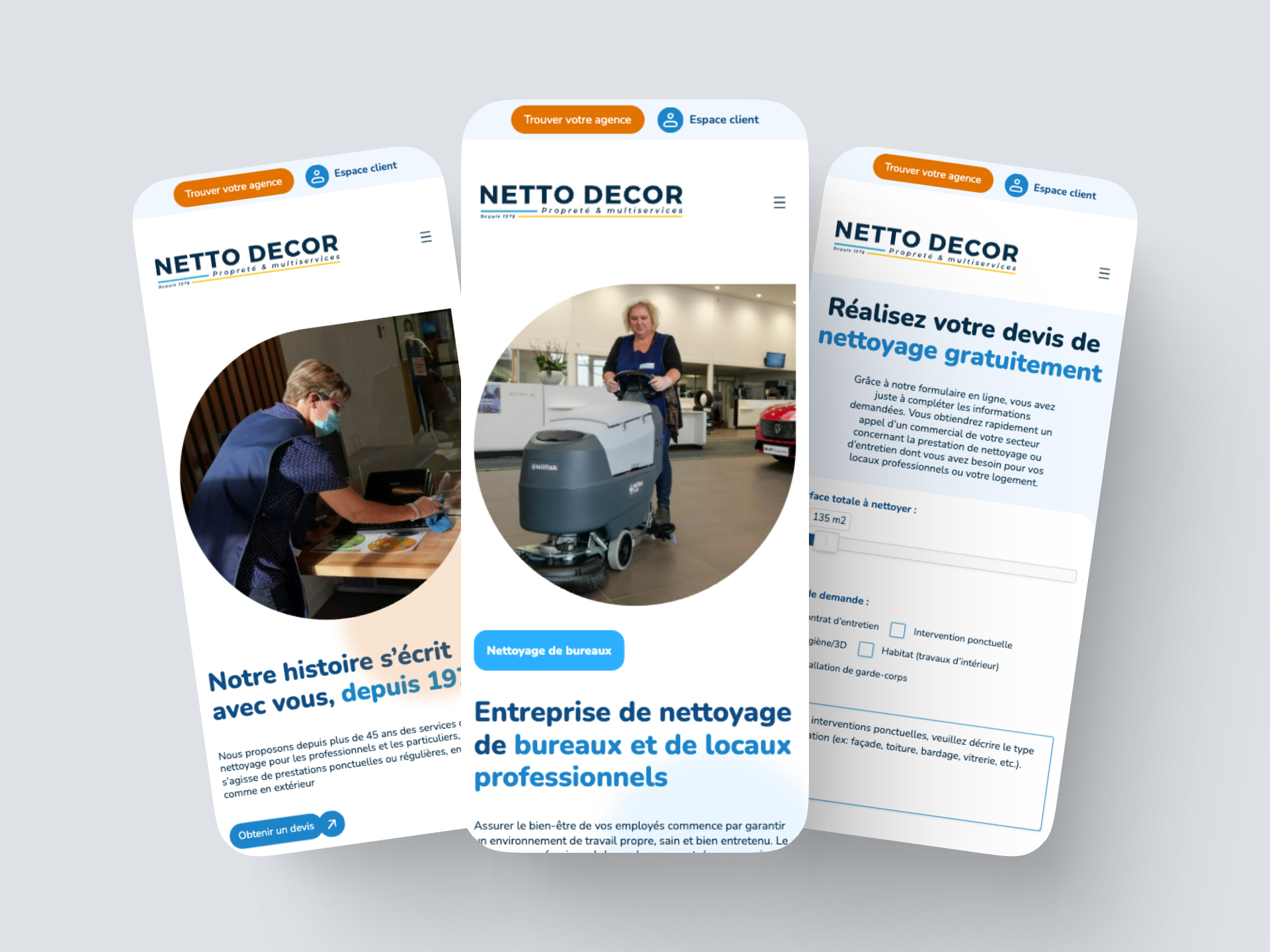 copie d'écran projet Netto Décor