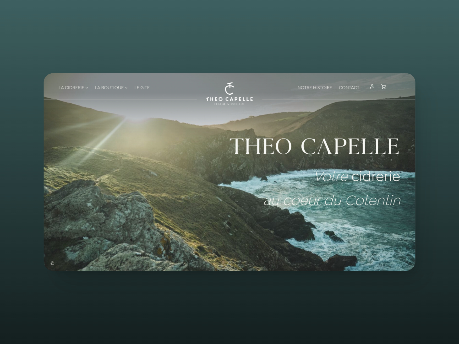 site théo capelle desktop